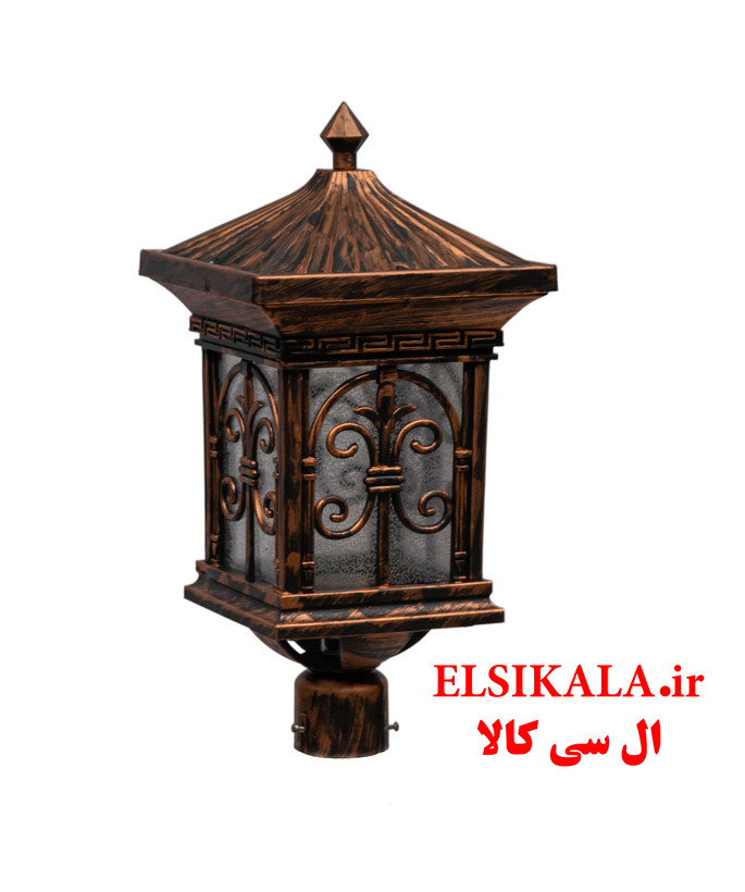 قیمت و خرید عمده چراغ حیاطی سرلوله غزل مشکی مسی سفید نقره ای طلایی کارتن 6 عددی فروش عمده