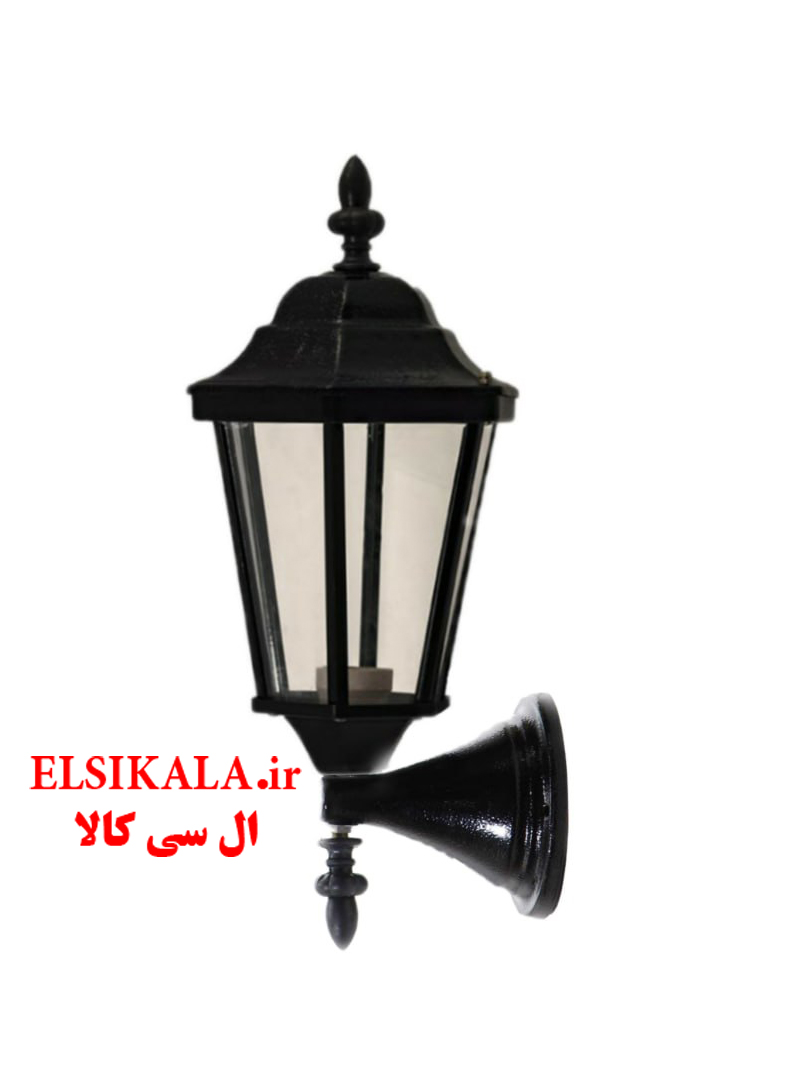 چراغ حیاطی فلزی رومی دیواری مشکی مسی سفید